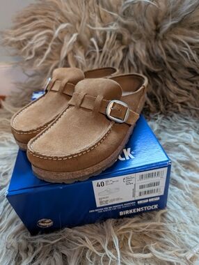 Birkenstock Buckley Clog, Tea, Size 40